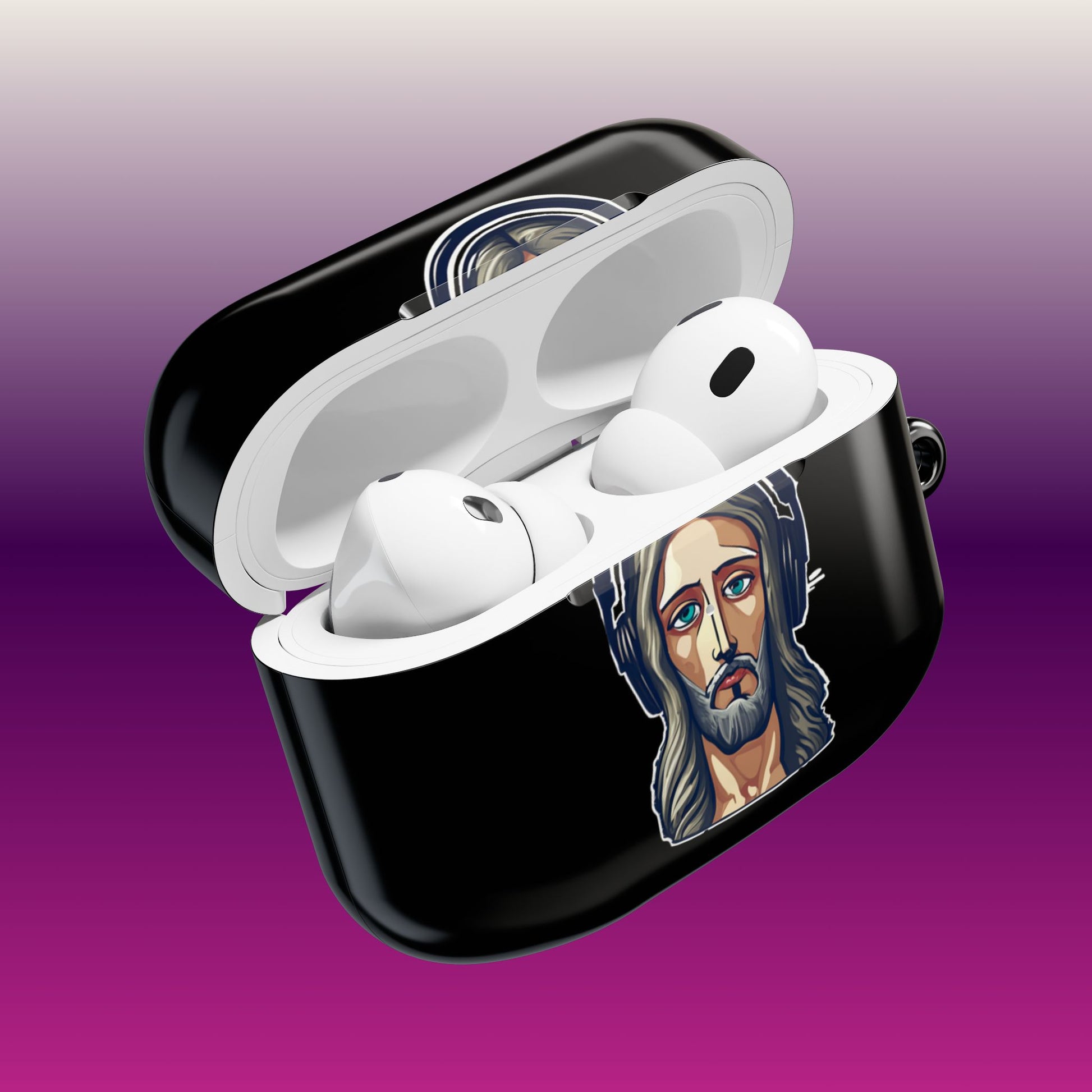 Jesus Rock'N AirPod Case - Black