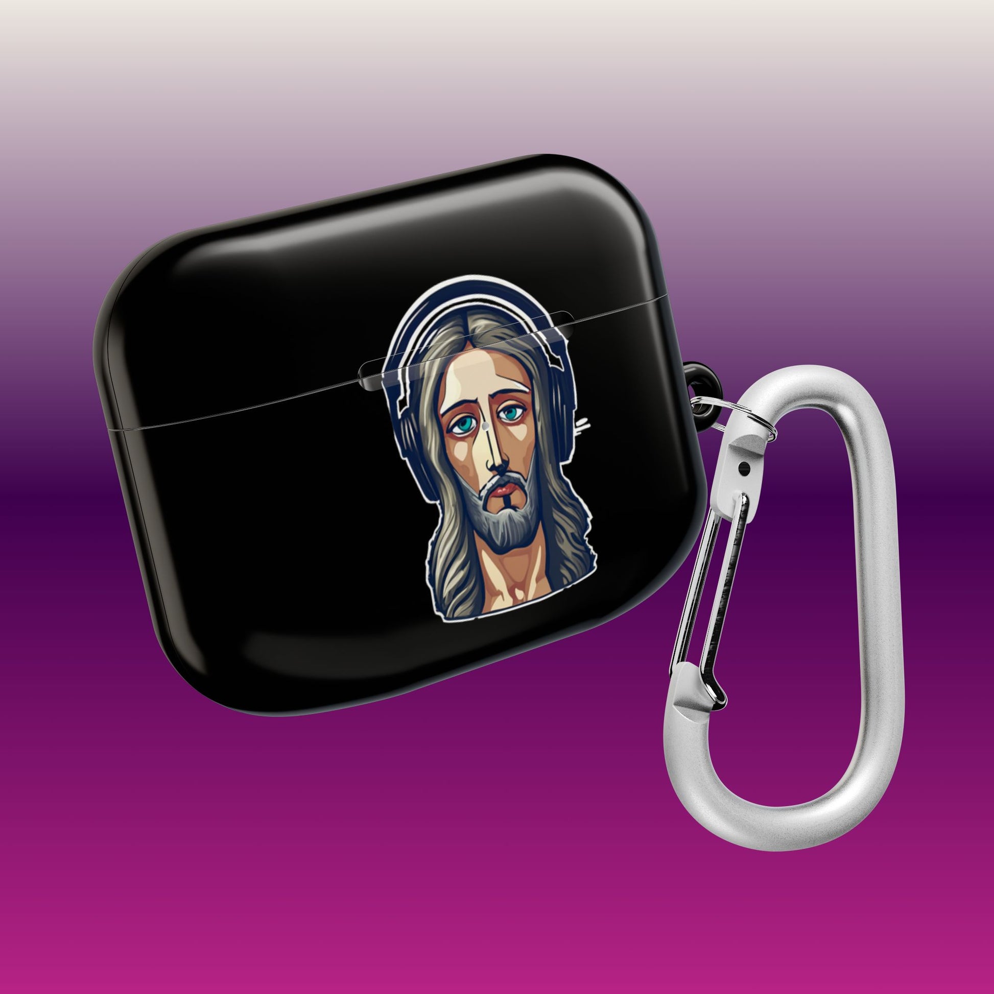 Jesus Rock'N AirPod Case - Black