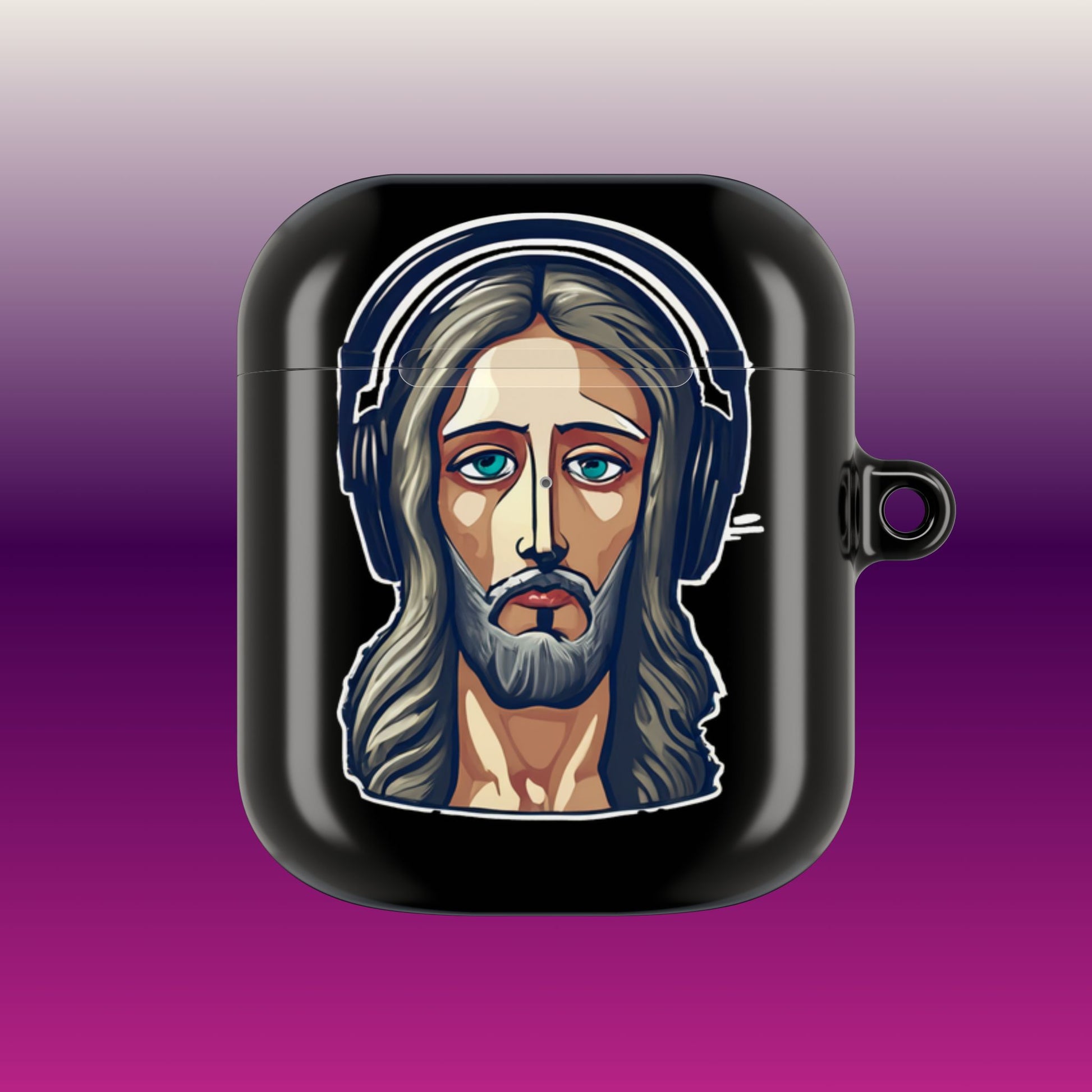 Jesus Rock'N AirPod Case - Black
