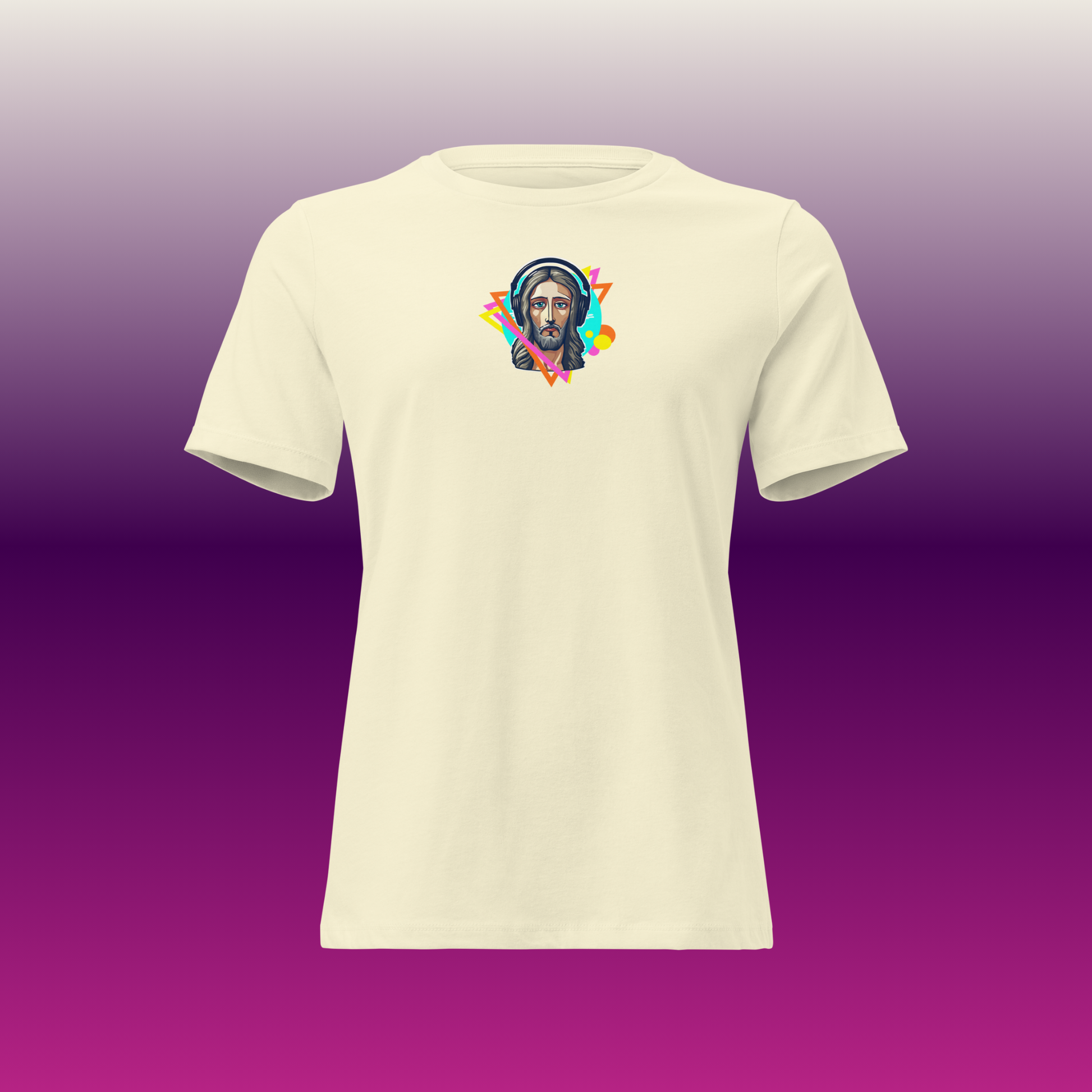 Women's Rock'N Jesus Mini Logo Tee