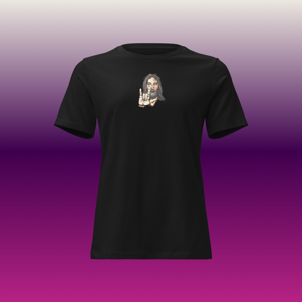 Women's Jesus Loves Mini Logo Tee