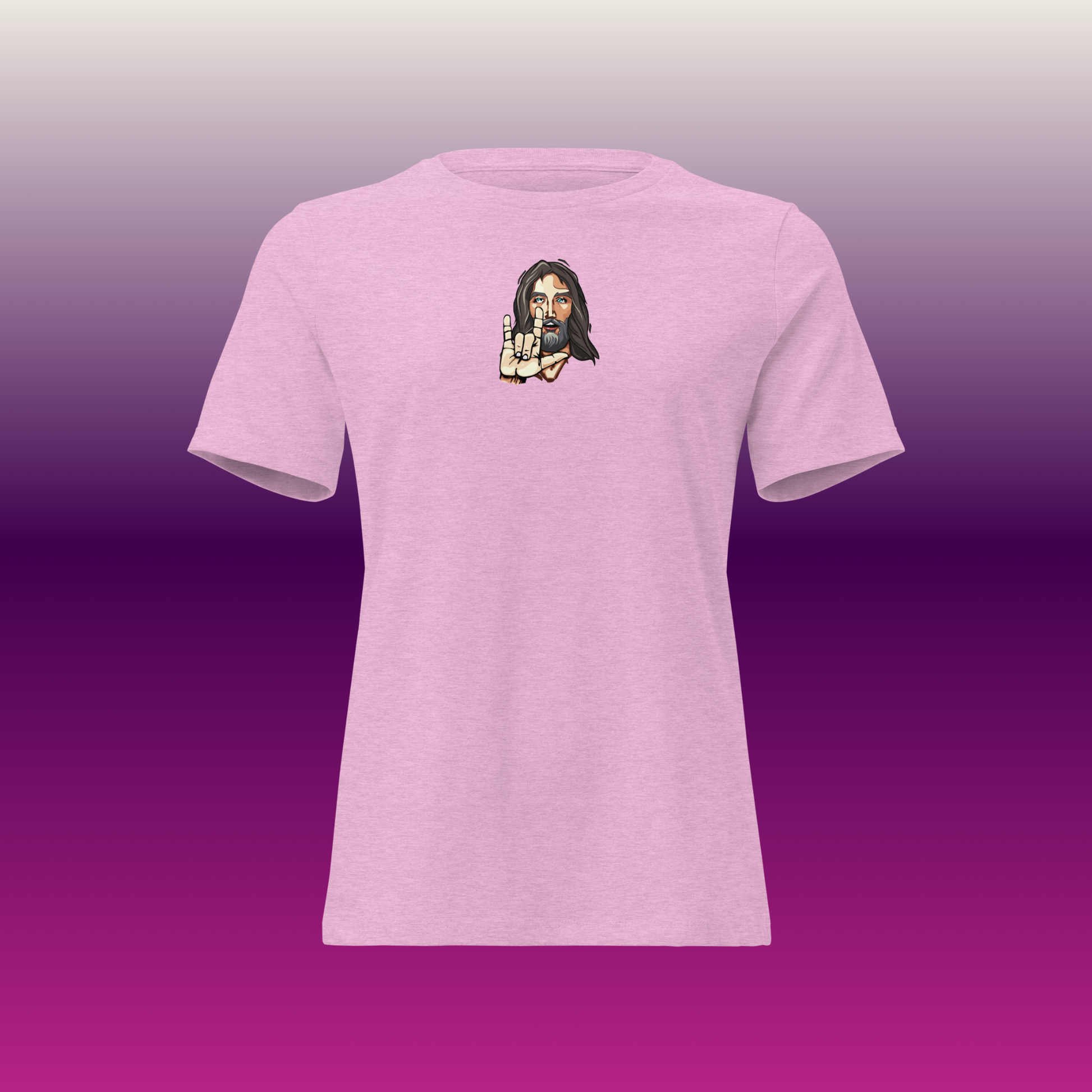 Women's Jesus Loves Mini Logo Tee
