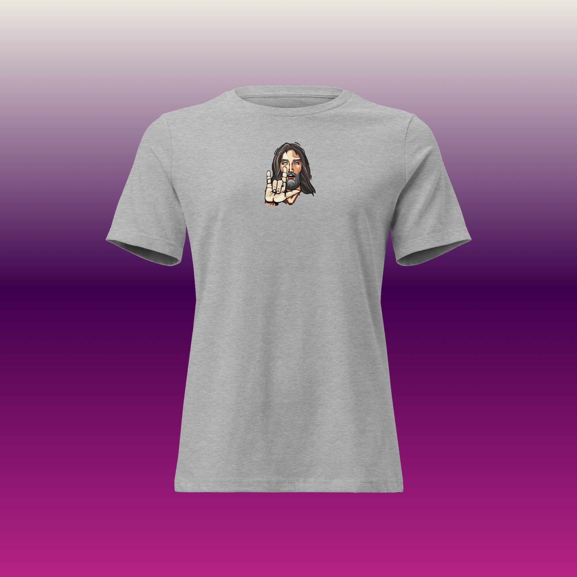 Women's Jesus Loves Mini Logo Tee