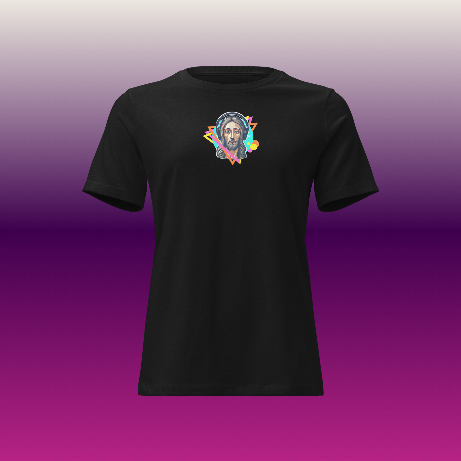 Women's Rock'N Jesus Mini Logo Tee