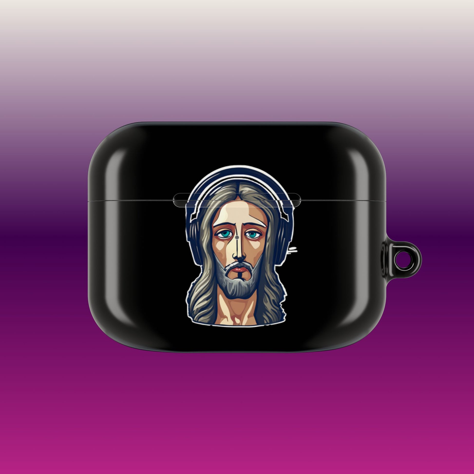 Jesus Rock'N AirPod Case - Black