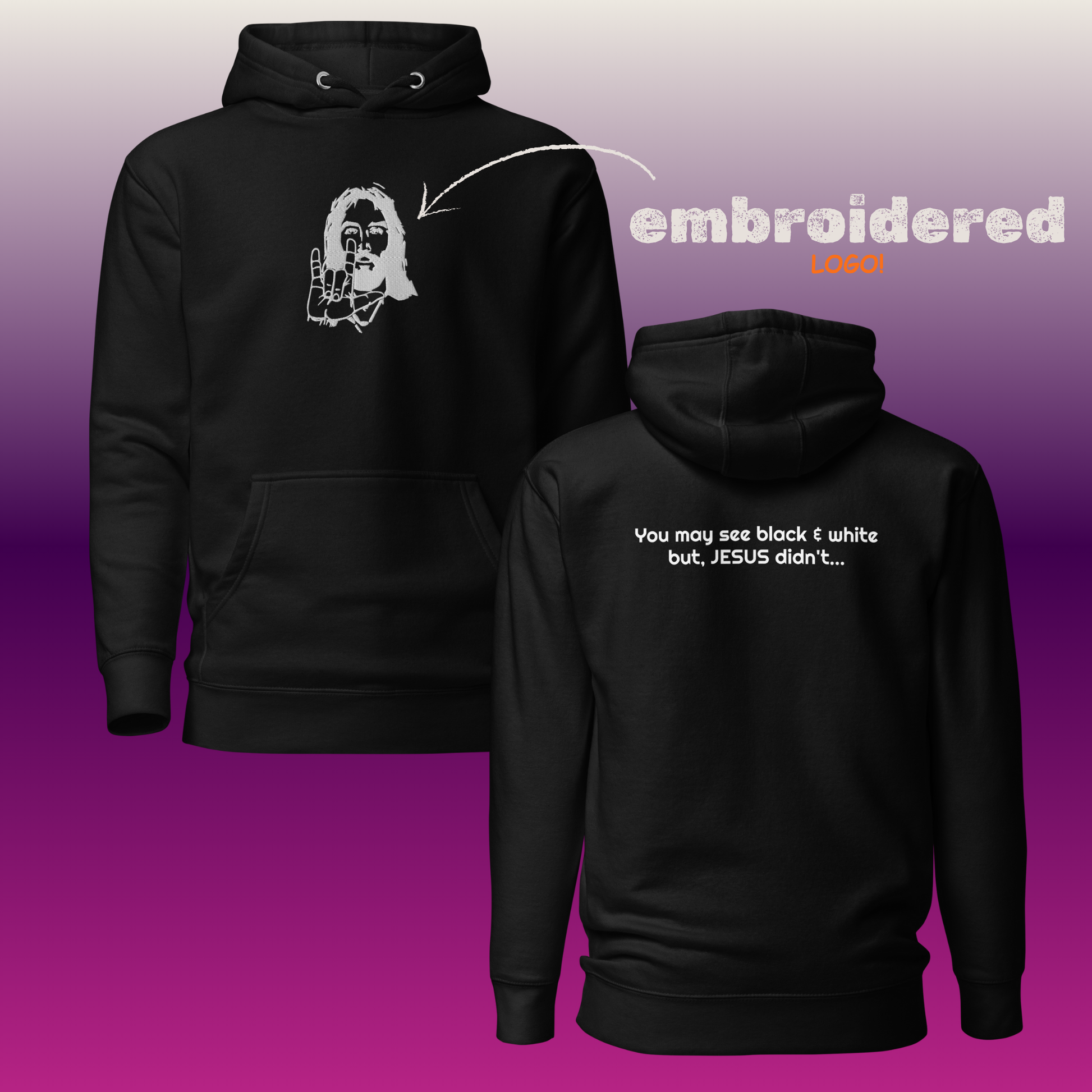 Jesus Didn't Hoodie - Black