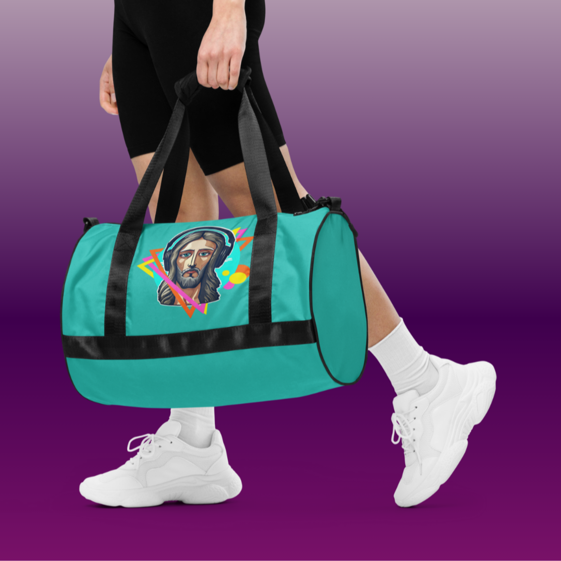 Retro Jesus Gym Bag
